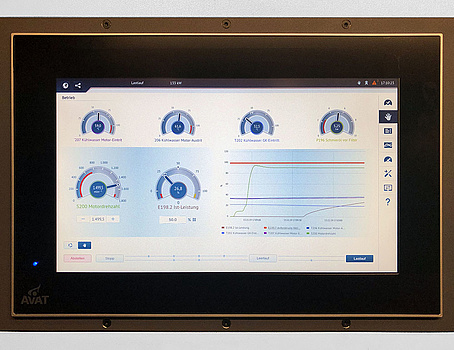 AVAT BHKW Modernisierung mit E²CON-TE - Touch-Bedienrechner