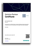 AVAT Urkunde - Siemens Solution Partner