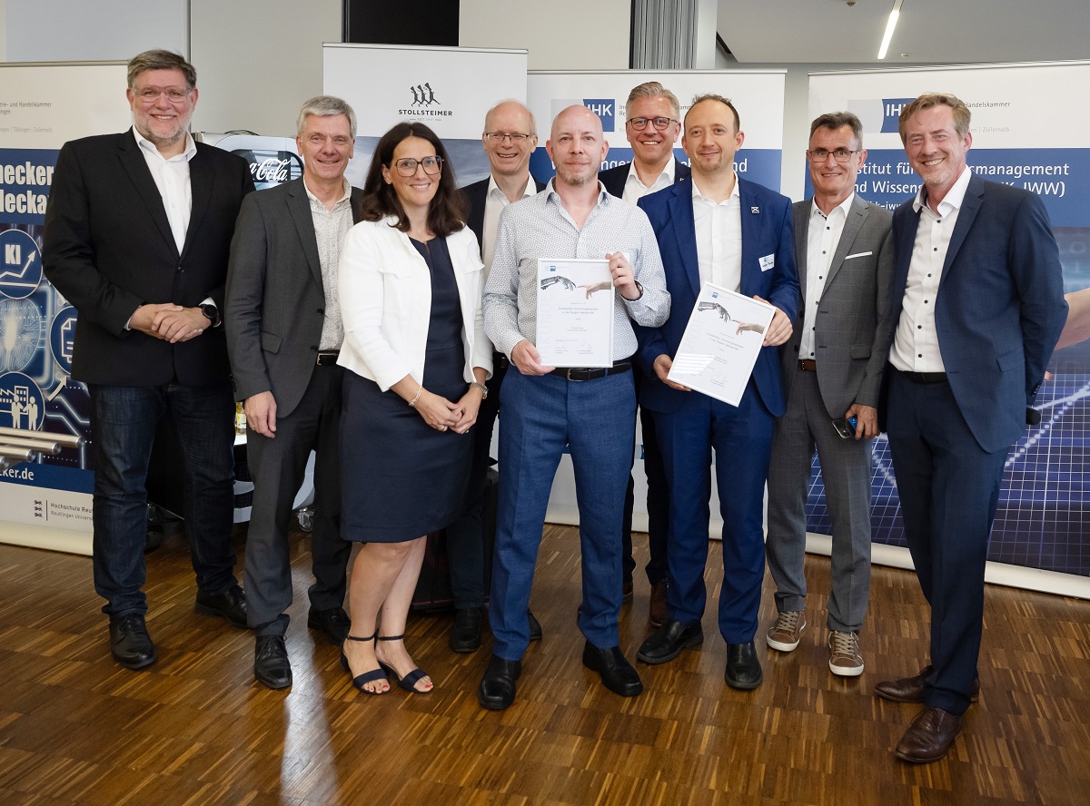 Die Gewinner des Technologietransferpreises 2024 der Hochschule Reutlingen